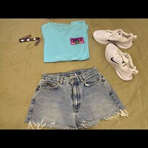 Calvin Klein high waisted jean shorts-SOLD!!!!